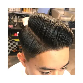 ショート メンズ 及川シゲル 髪質改善講師のヘアスタイル