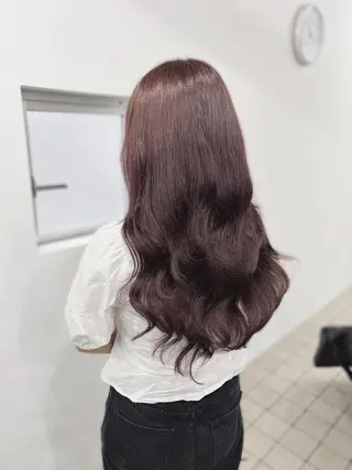 ロング カラー ヘアアレンジ LuciA7:30〜 エクステカラーのヘアスタイル
