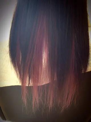 ロング カラー 熊谷 奈菜のヘアスタイル