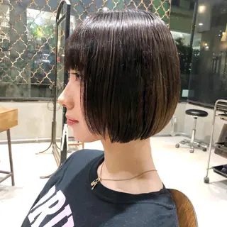 ショート カラー すきバサミを使わない カット✂️✨郡司泰之のヘアスタイル