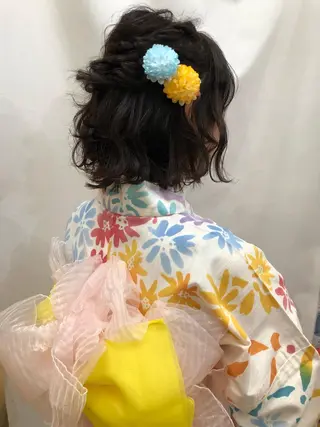ミディアム ヘアアレンジ はやしほのか｜ マンツーマン美容師のヘアスタイル