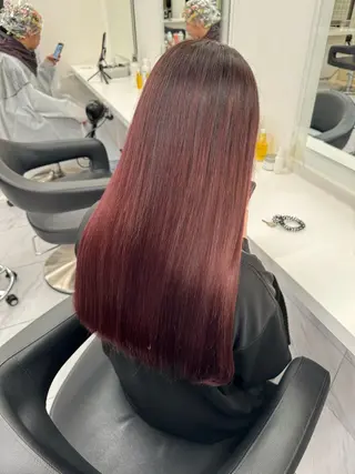ロング カラー パーマ ヘアアレンジ メンズ キッズ 韓国系🇰🇷🩶 艶暗髪/MEIのヘアスタイル