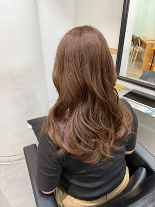 ロング カラー 新宿/ベージュ/ 透明感カラー/タクマのヘアスタイル