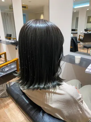ミディアム カラー 美髪・透明感カラー 西川仁弥のヘアスタイル