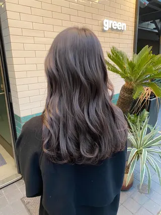セミロング カラー 透明感カラー🌿 グレージュ🐺陽介のヘアスタイル
