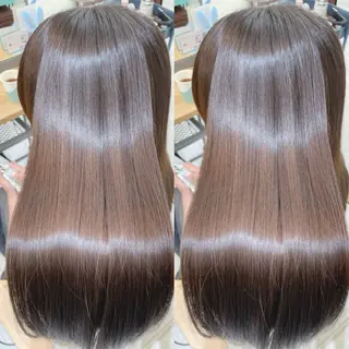 ロング 髪質改善✨艶髪カラー 縮毛矯正✨有田仁志のヘアスタイル