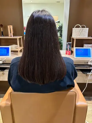 ロング ナチュラルヘア 神田一瑳のヘアスタイル