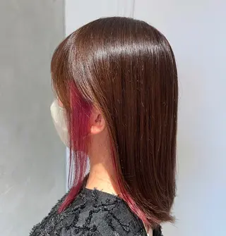 ミディアム カラー 🧸秋田 百菜🧸のヘアスタイル