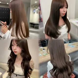 ロング カラー パーマ ヘアアレンジ メンズ MOMO艶髪 🩵モテカラーのヘアスタイル