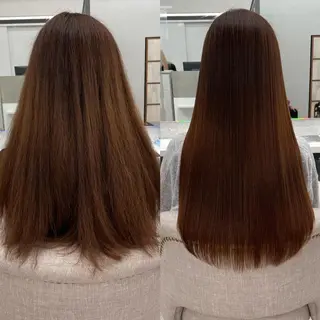 ロング 安楽 千恵子のヘアスタイル