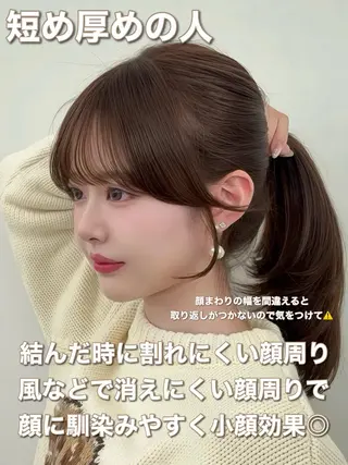 ロング カラー 韓国ヘア/レイヤー/ 顔まわり足立遥奈のヘアスタイル