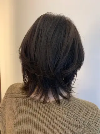 ミディアム カラー INCE HAIR 竹牟礼翔のヘアスタイル