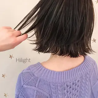 ミディアム カラー 市川 千夏のヘアスタイル