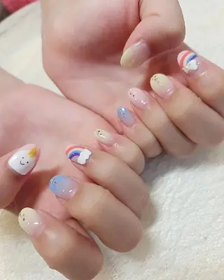 ネイル 手描きアート&推し活 🌟Wisteriaのネイルデザイン