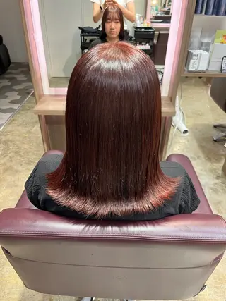 ミディアム カラー レディースカット SHIORIのヘアスタイル