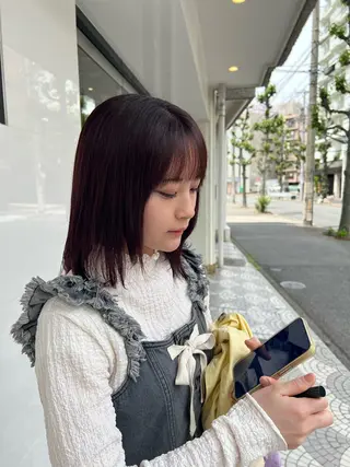 ミディアム nene 暖色/艶感カラー🥯のヘアスタイル