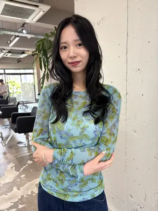 ロング カラー ハイトーン レイヤー🎀meiのヘアスタイル