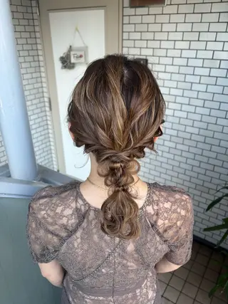ヘアアレンジ 参列♡デートゆるふわ ヘアメイク🎀みゆうのヘアスタイル