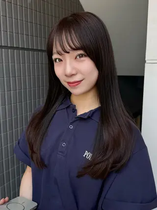 ロング カラー 韓国レイヤー 🎀ダブルカラーのヘアスタイル