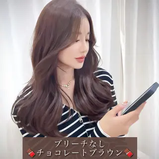 ロング カラー 透明感カラー×小 顔レイヤー♡ヒデさんのヘアスタイル