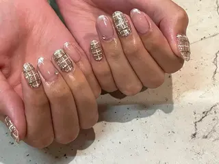 ネイル 韓国/ワンホン/長さ 出しつけ放題🎀のネイルデザイン