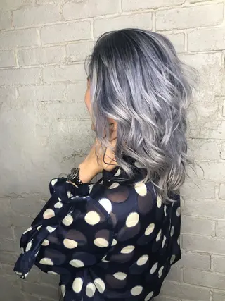 セミロング カラー welring hair salonのヘアスタイル