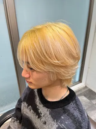 ミディアム カラー メンズ 🔥坂本 リョウ🔥のヘアスタイル