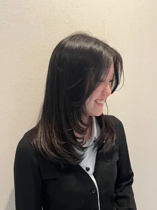 セミロング 🍀透明感ナチュラル カラー🍀じゅんのヘアスタイル