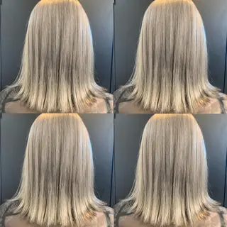 ミディアム カラー ヘアアレンジ 🦋レイヤー特化/ 羽エク/ナツミ🦋のヘアスタイル