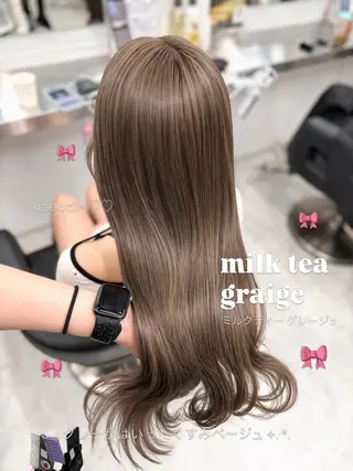 ロング カラー ヘアアレンジ 透明感カラー🎀艶髪 Anju/渋谷🎀のヘアスタイル