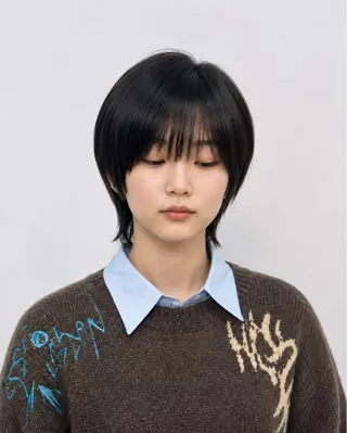ミディアム カラー 久木原 ゆりのヘアスタイル
