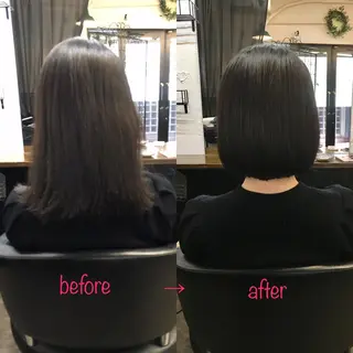 ショート 縮毛矯正&髪質改善 MAILHAIRのヘアスタイル
