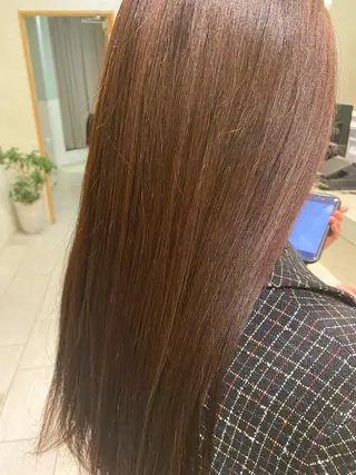 ロング カラー 髪質改善カラー /レイヤーカットのヘアスタイル