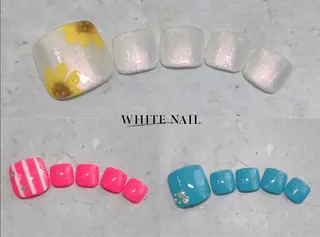 ネイル WHITE NAIL ホワイトネイルのネイルデザイン