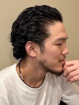 ショート パーマ メンズ 森本⚠️注意事項 ⚠️お読み下さい⚠️のヘアスタイル