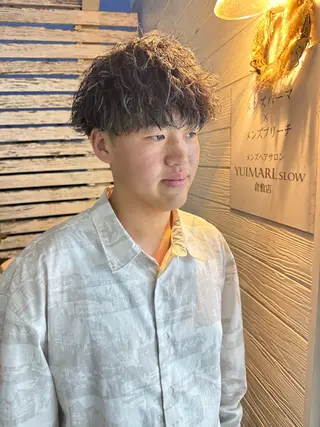 ショート カラー パーマ メンズ メンズ特化サロン ユウヘイのヘアスタイル