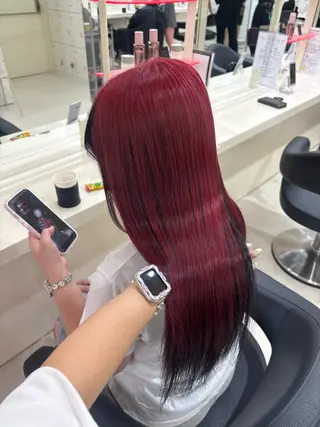 ロング カラー ヘアアレンジ 💟RINNA 艶カラー💟のヘアスタイル