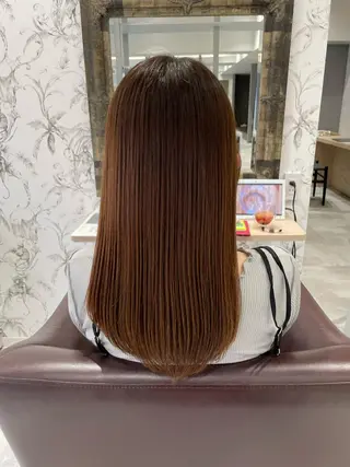 セミロング 髪質改善縮毛矯正 ◽️河野泰貴のヘアスタイル