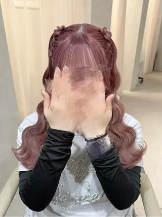 ヘアアレンジ セットサロンCURE 🩵あんみのマツエク・マツパデザイン