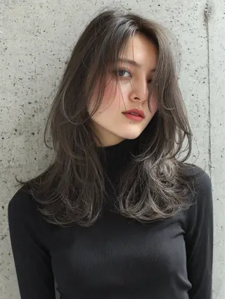 セミロング カラー パーマ ヘアアレンジ メンズ 新宿駅近♡友達とOK 🦋W -ワット -のヘアスタイル