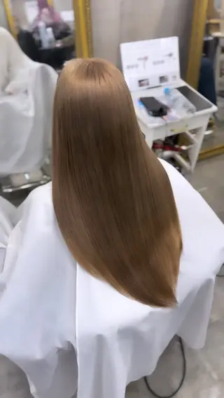 ロング uda 抜きっぱなし /最高級エクステのヘアスタイル