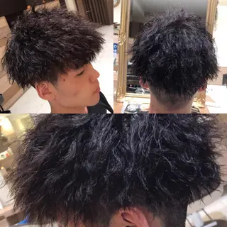 ショート パーマ メンズ KOOKI スティードトーキョーのヘアスタイル