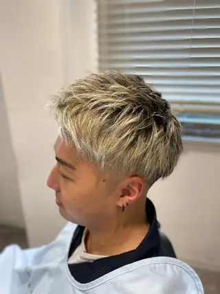 ショート 【メンズカット専門】 バーバー臼井涼真のヘアスタイル