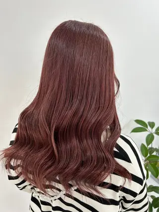 セミロング カットモデル エクステ亀田麻央のヘアスタイル