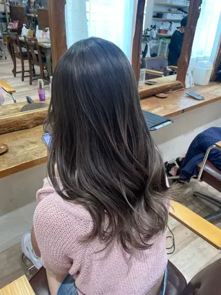 ロング カラー コトミ【メンズ】 【曲がる縮毛矯正】のヘアスタイル