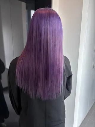 ロング カラー ヘアカラー&縮毛矯正 STAR☆RIVERのヘアスタイル