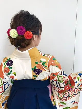 ヘアアレンジ ぱつっとボブ/ 小野あかねのヘアスタイル