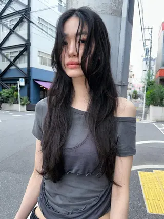 ミディアム パーマ カラー CEINEOUR 三軒茶屋のヘアスタイル