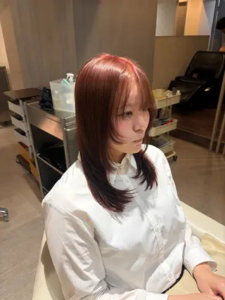 カラー 野田 実希のヘアスタイル