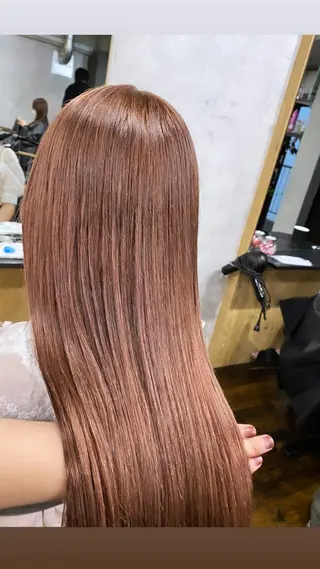 セミロング カラー 髪質改善/レイヤー カット手塚奨のヘアスタイル